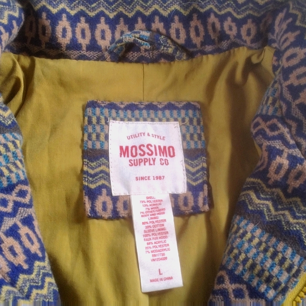 Aztec Mossimo Coat - Picture 4 of 5